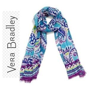 NWT Vera Bradley Soft Fringe Scarf in Waikiki Paisley
